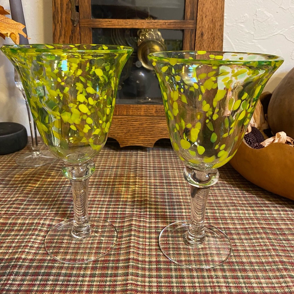 Confetti yellow Mexican glasses